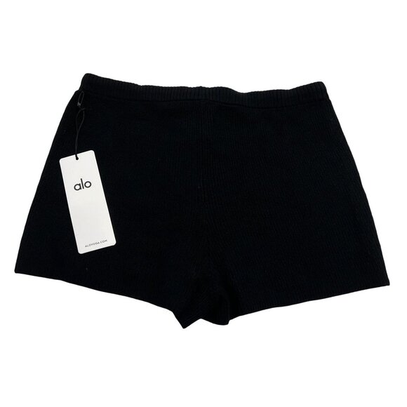 ALO Yoga Supernatural Sweater Short in Black - Picture 4 of 6